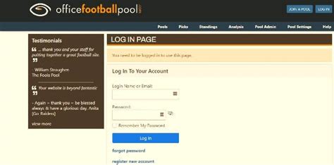 officefootballpool|Login Portal .